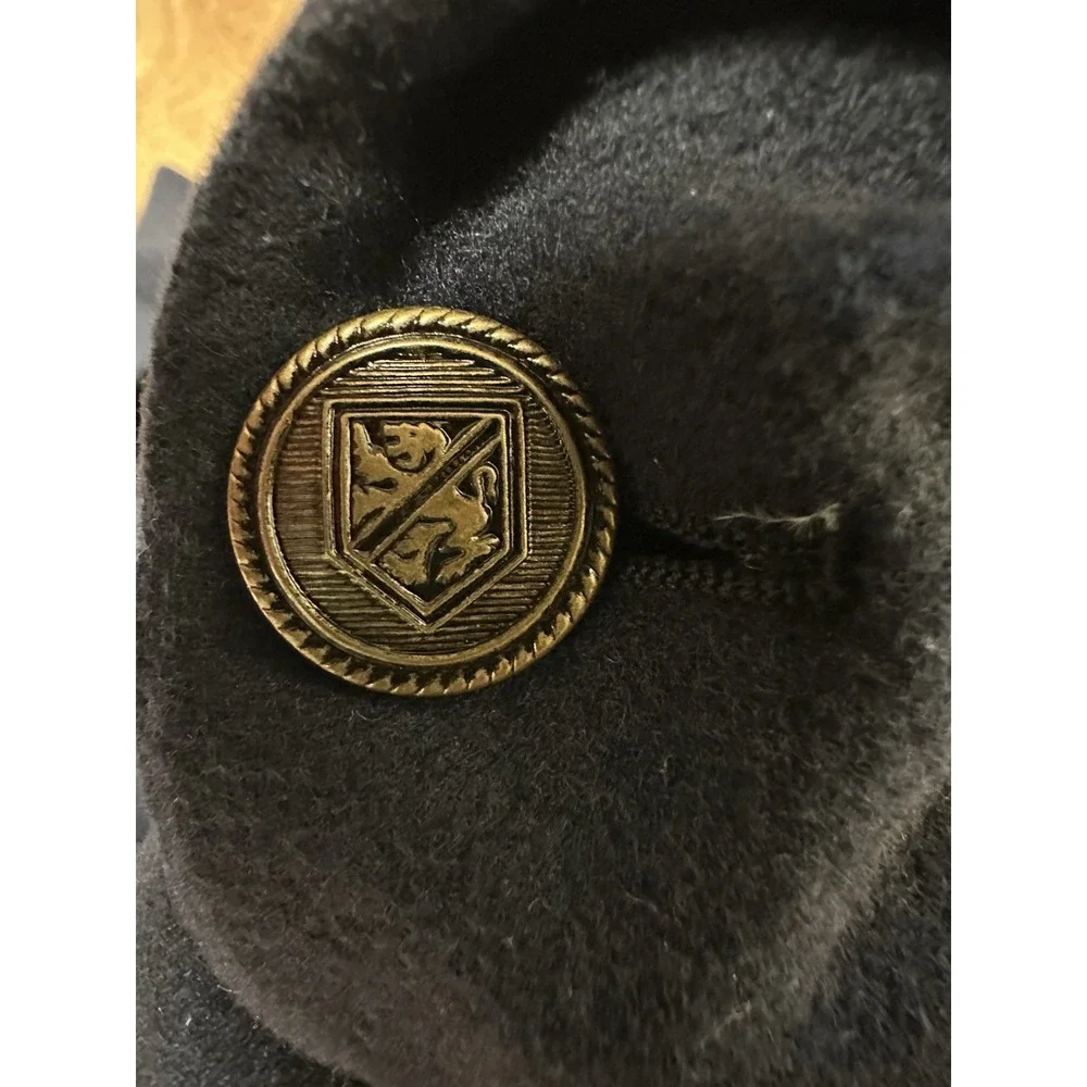 Vintage Polo Ralph Lauren 100% Cashmere Navy Gold Button Blazer 40